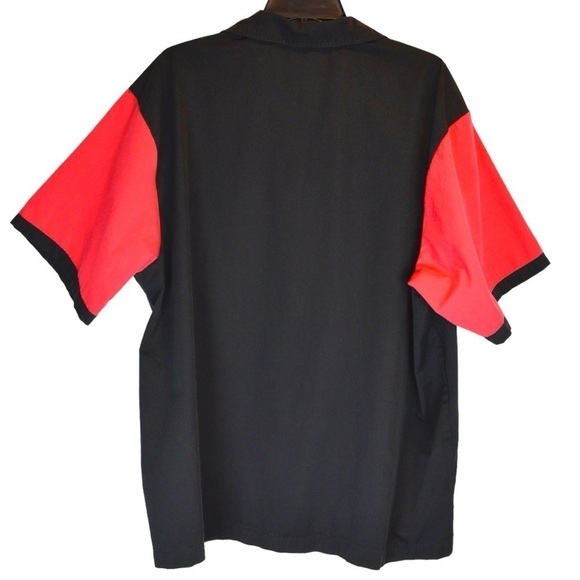 Hilton Cruiser Retro Bowling Shirt Budweiser Red/Black Size XL Rockabilly - Picture 6 of 7